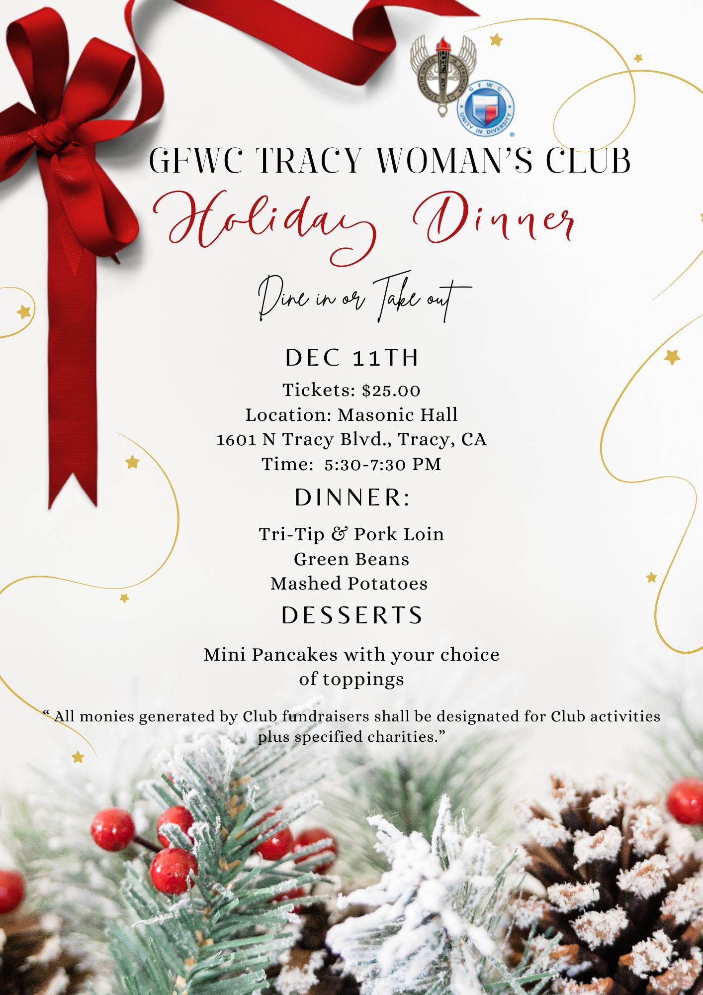 Holiday Dinner Fundraiser