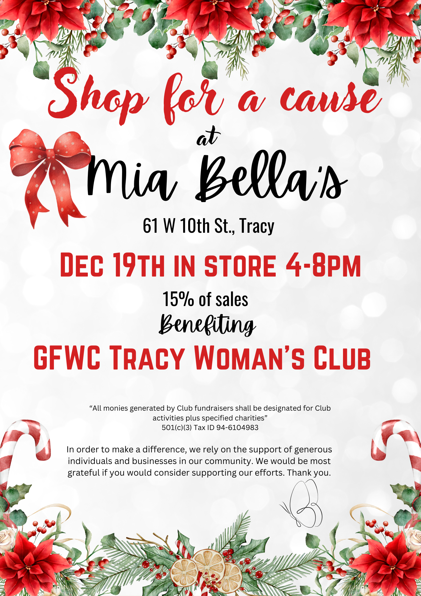 Shop for a cause: Mia Bella’s